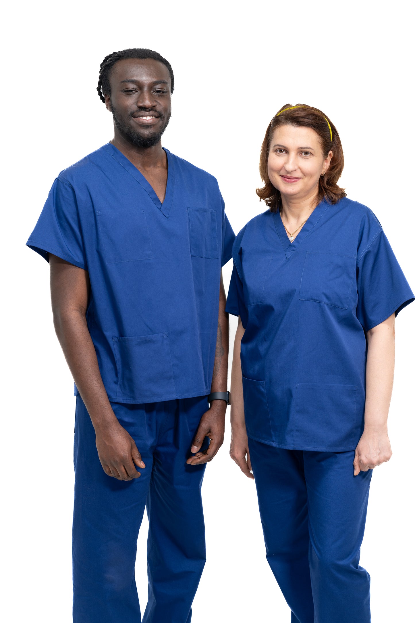 Medical Health Scrub Drawstring Royal Blue Trousers Unisex Men/Women