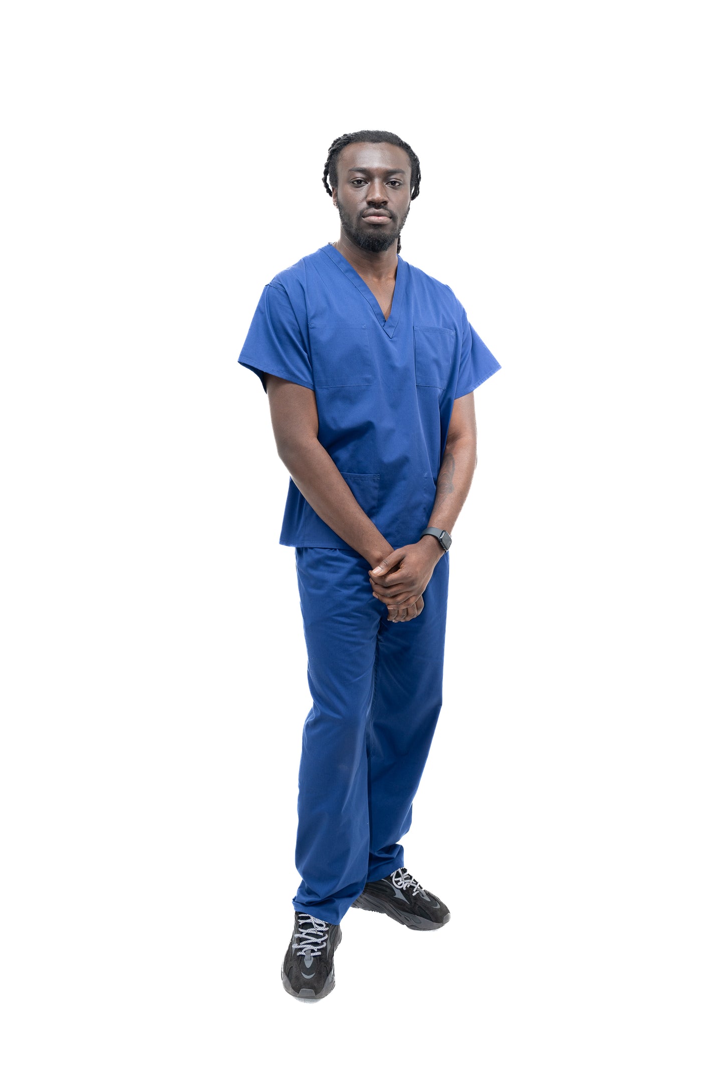 Medical Health Scrub Drawstring Royal Blue Trousers Unisex Men/Women