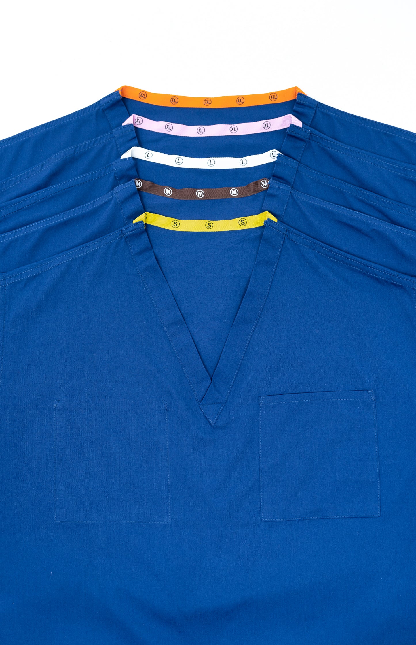 Medical Health Scrubs Royal Blue Short Sleeve V neck Top Unisex Men/Women