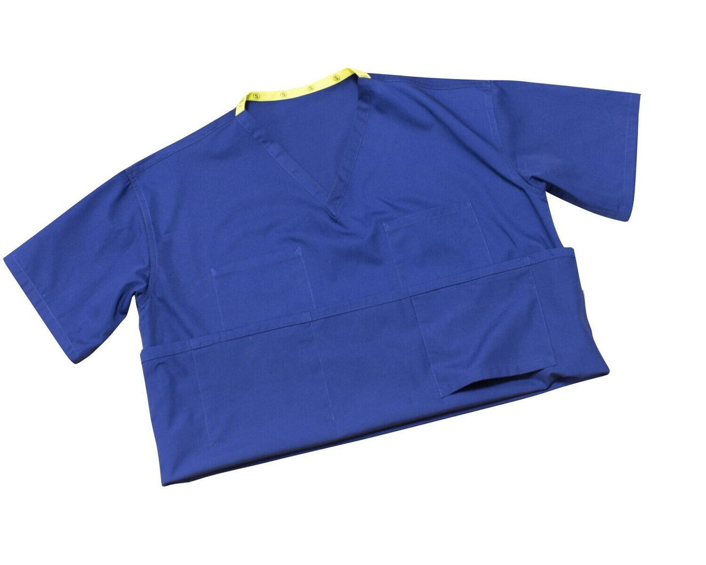 Medical Health Scrubs Royal Blue Short Sleeve V neck Top Unisex Men/Women