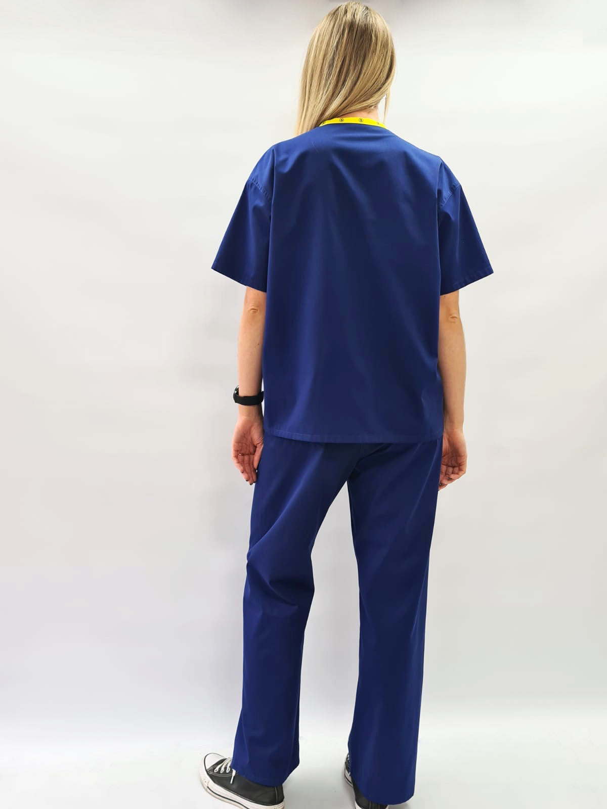 Medical Health Scrub Drawstring Blue Trousers Unisex Men/Women