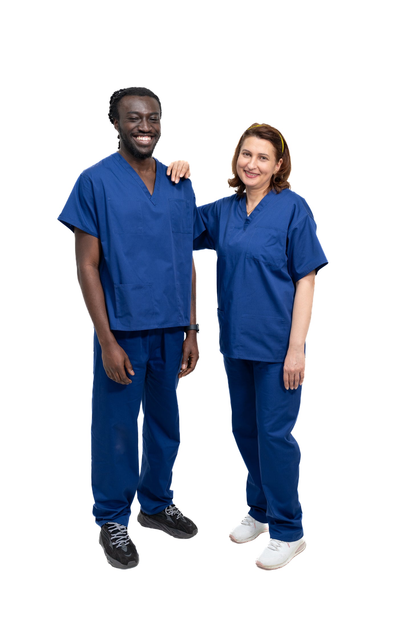 Medical Health Professionals Blue Scrubs Set Top & Trouser Unisex Men/Women