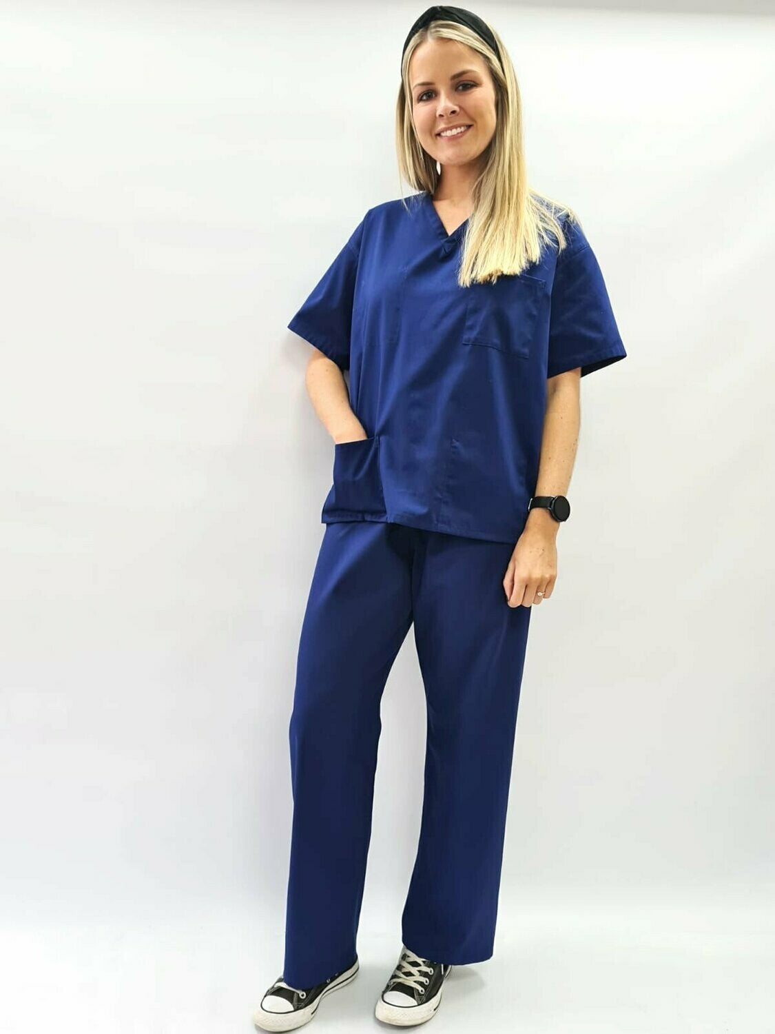 Medical Health Professionals Blue Scrubs Set Top & Trouser Unisex Men/Women